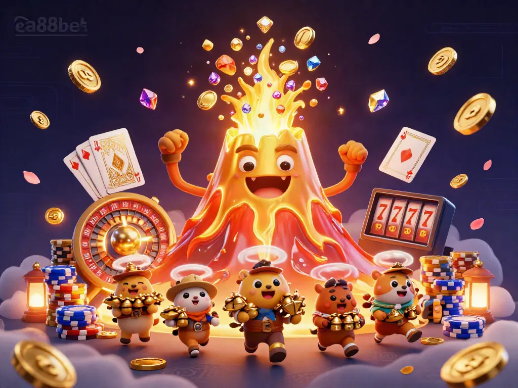 Experience the thrill of winning with ea88bet's vibrant casino scene featuring treasures and gaming excitement.