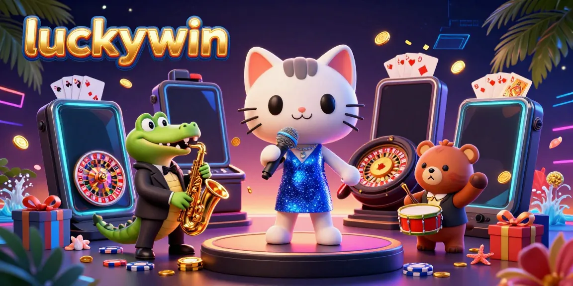 Experience thrilling gameplay at luckywin with vibrant casino characters and dynamic game elements.