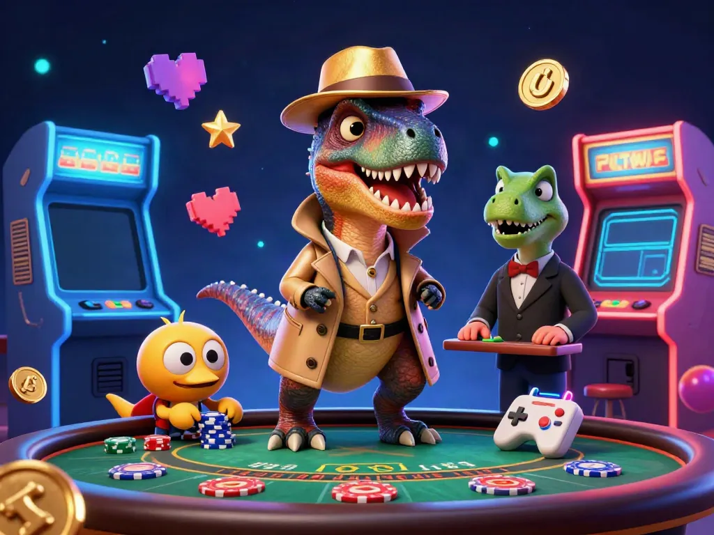 Experience thrilling gameplay at TA88 with vibrant 3D characters engaging at a casino.