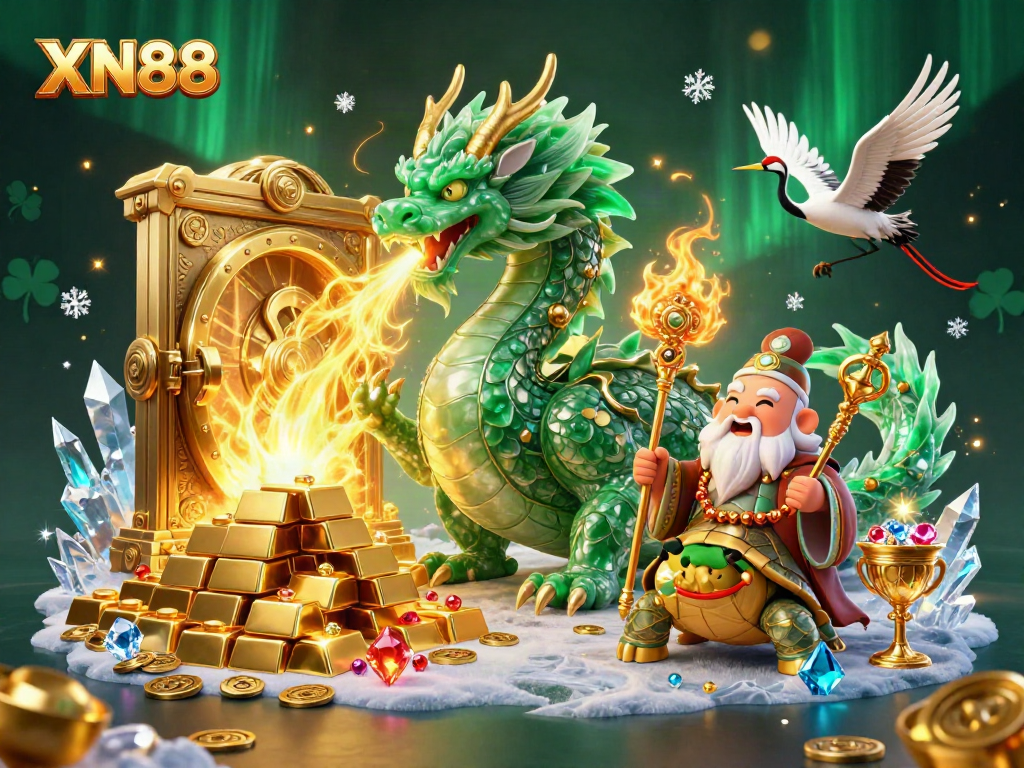 XN88 captures winning emotions with vibrant dragons and treasures in a magical casino universe.