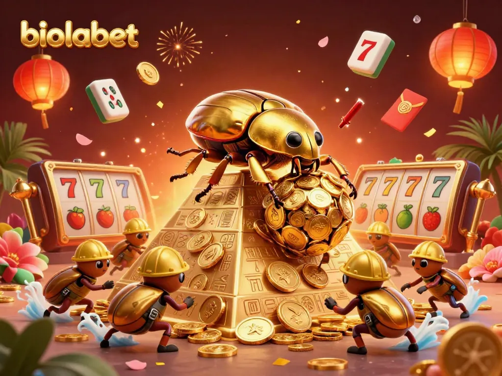 Engage with biolabet through thrilling slot games in a vibrant casino scene.