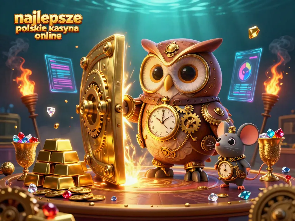 Discover the best gaming experience at najlepsze polskie kasyna online with a captivating steampunk casino scene.