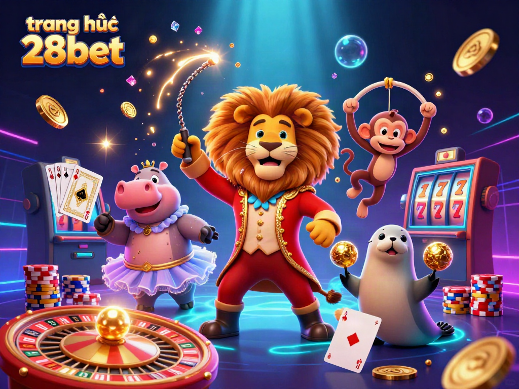 Experience the thrill of playing at trang chủ 28bet, with dazzling casino elements and engaging characters.