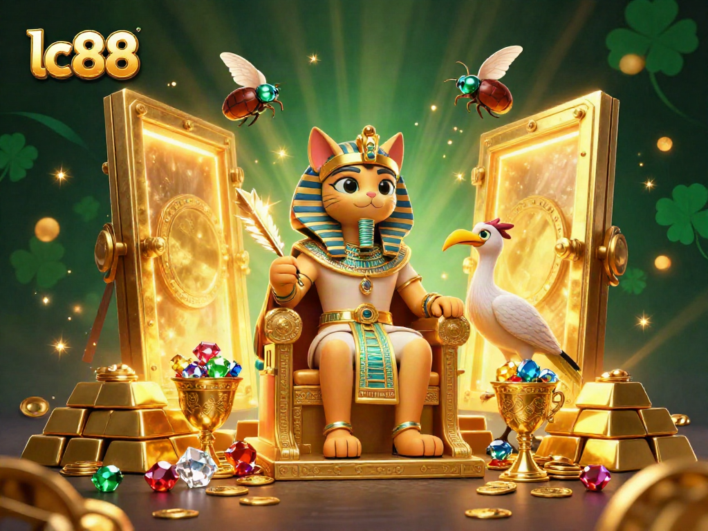 Experience thrilling wins with lc88 while surrounded by treasures and exciting gambling elements.