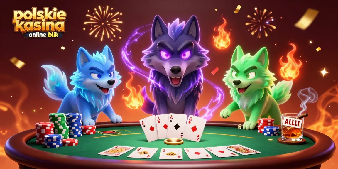 Experience the thrill with polskie kasyna online blik in this vibrant casino-themed illustration.