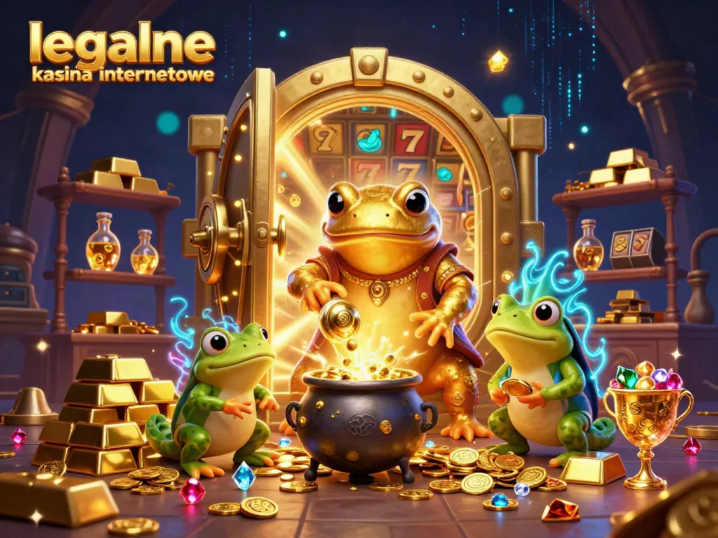 Engage in adventure with legalne kasyna internetowe as a golden salamander crafts treasures in a magical casino world.