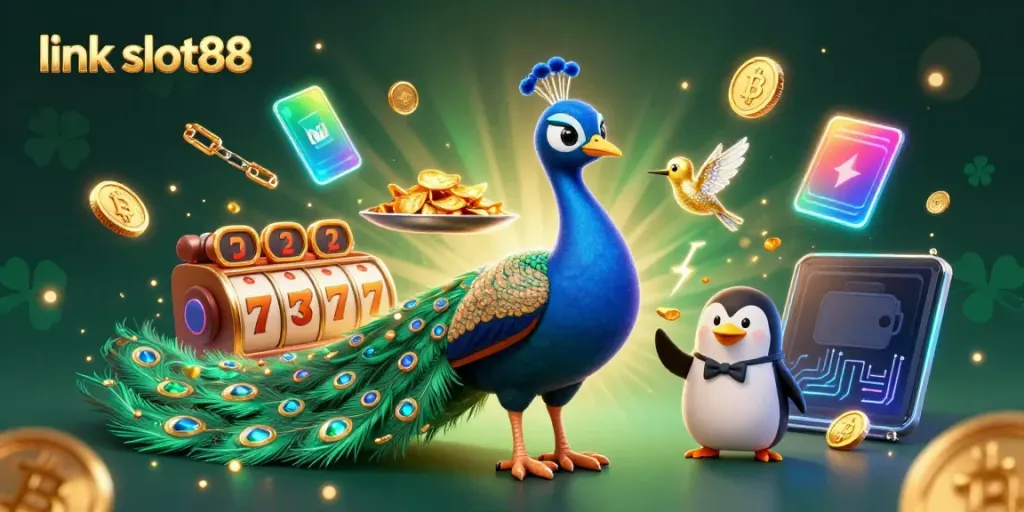 Menangkan jackpot dengan link slot88 dalam ilustrasi kasino yang memukau.