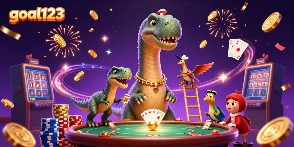Experience the excitement of goal123 casino with vibrant characters and dynamic elements.