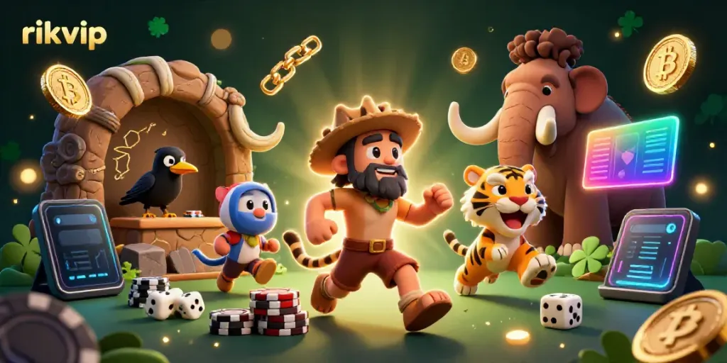 Experience exciting gameplay at rikvip with a dynamic prehistoric casino featuring vibrant digital assets.