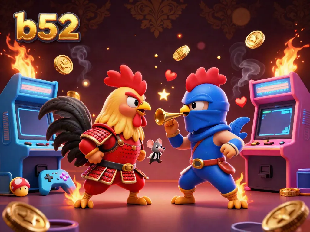 Engage in thrilling action with b52 combat roosters, arcade elements, and casino excitement.