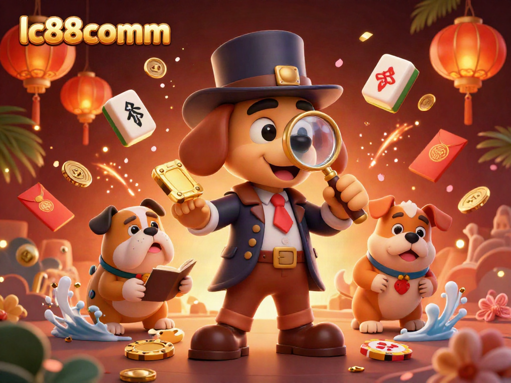 Engage in thrilling gameplay at lc88comm with a detective investigating a golden poker chip clue.