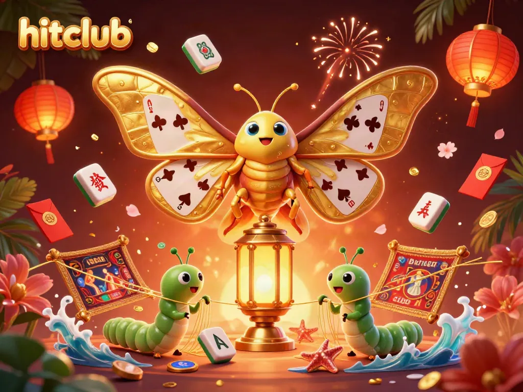 Experience thrilling wins at hitclub with this vibrant and dynamic casino-themed 3D illustration.