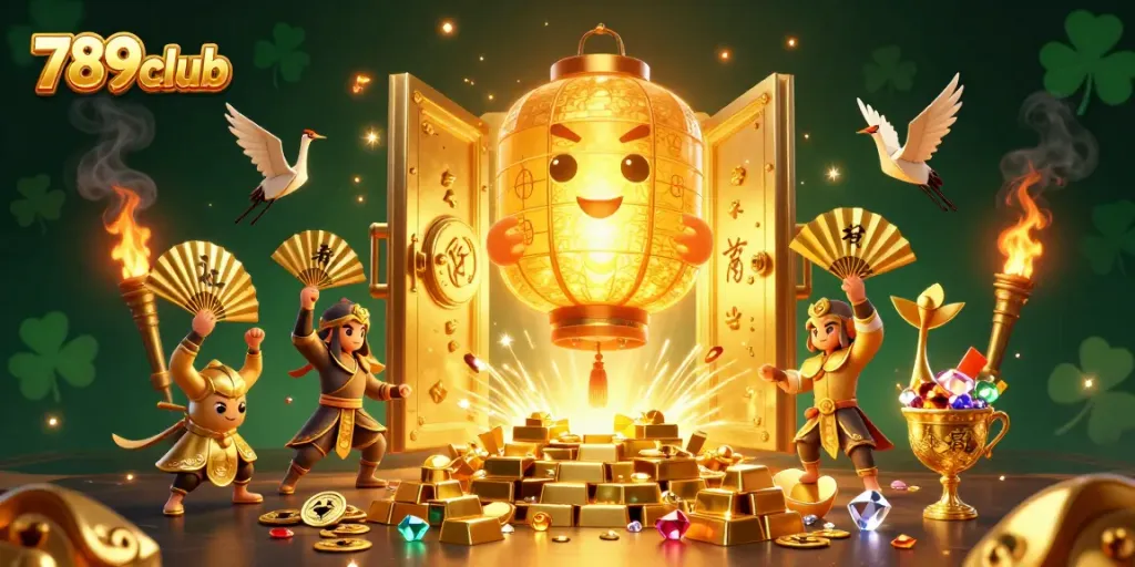 Experience the thrill with 789club, featuring vibrant 3D casino elements and captivating characters.