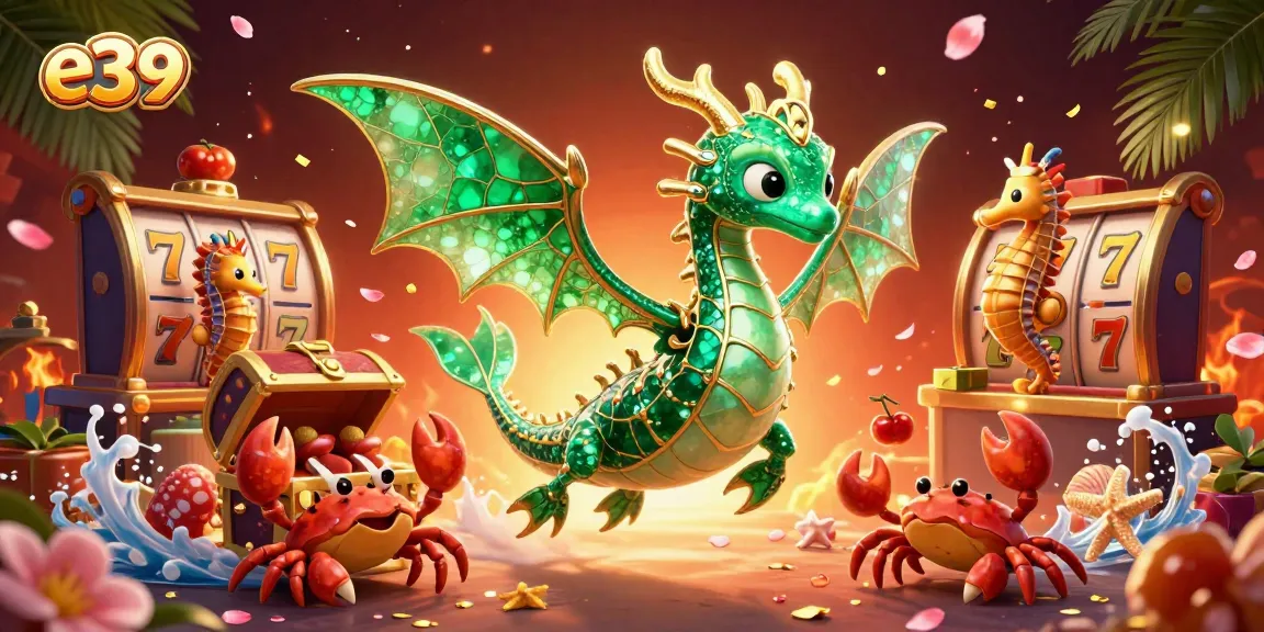 Experience exhilarating gameplay with e39's dynamic 3D sea dragon and treasure elements.