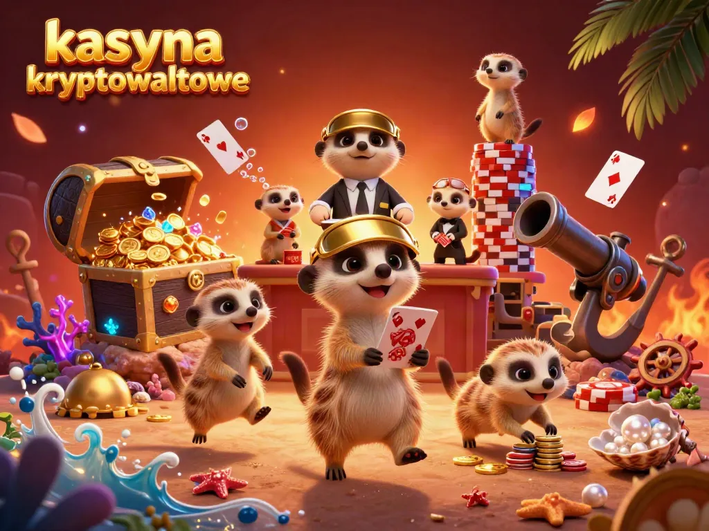 Experience the excitement of kasyna kryptowalutowe with meerkats running a vibrant casino.