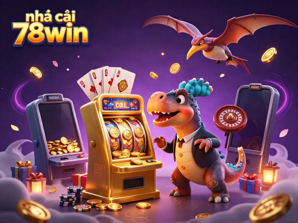 Experience the excitement at nhà cái 78win with a pachycephalosaurus winning jackpots!