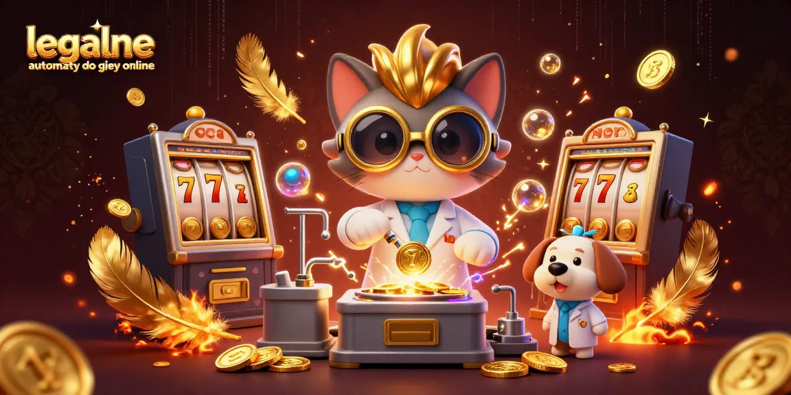 Spin and win with legalne automaty do gier online in this vibrant 3D casino scene.