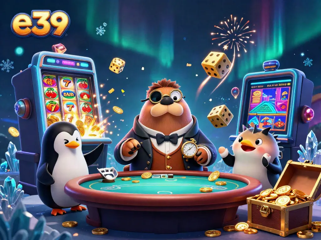 Play poker with charming characters in a vibrant underwater casino theme at e39, showcasing excitement.