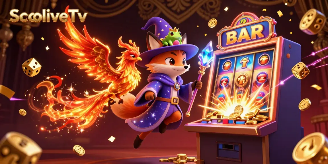 SocoliveTv enhances gaming excitement with a mystical wizard fox and jackpot features in a vibrant scene.