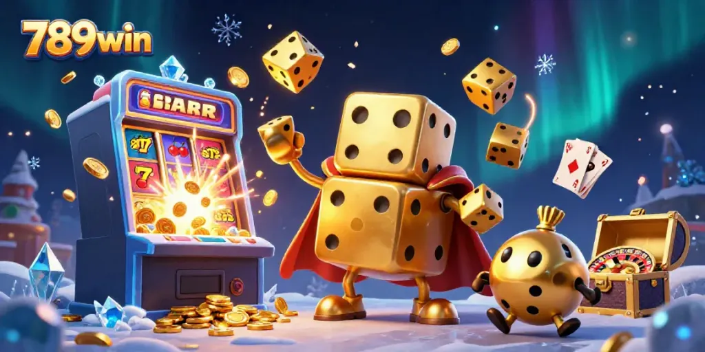 Engage with the vibrant 789win casino world featuring golden dice and jackpot thrills.