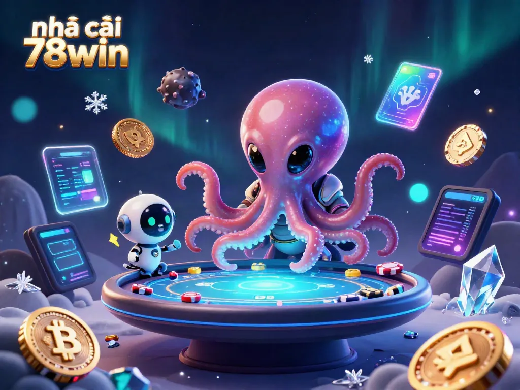 Experience the thrill of gaming with nhà cái 78win in this vibrant cosmic casino setting.