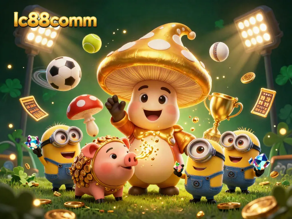 Experience thrilling games and rewards at lc88comm with a wizard and pig in a magical casino scene.
